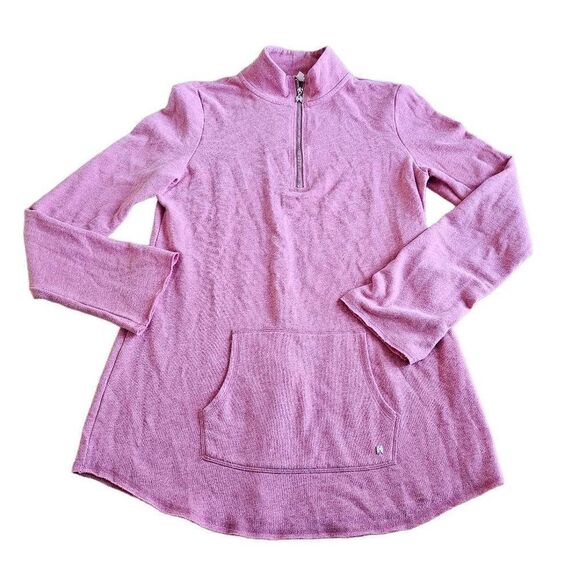 Victoria Secret womens Sz Large heathered pink long sleeves tunic sweater - Picture 1 of 10